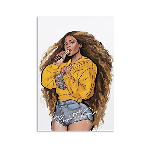 Shenywell Leinwand Bilder Beyonce Knowles Poster Dekorative Malerei Leinwand Wandkunst 40x50cm Kein Rahmen von Shenywell