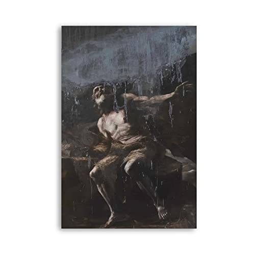 Shenywell Leinwand Bilder Die Natur der Angst Nicola Samori Malerei Horror Barock Portraitmalerei Klassik 40x50cm Kein Rahmen von Shenywell