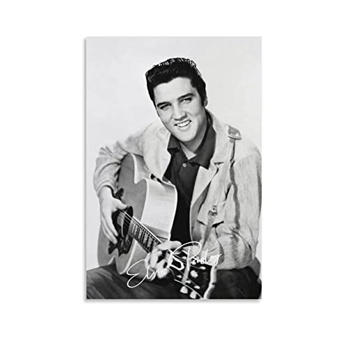 Shenywell Leinwand Bilder Kunst Elvis Presley Poster Dekorative Malerei Leinwand Wandkunst Wohnzimmer Poster Schlafzimmer Malerei 40x50cm Kein Rahmen von Shenywell