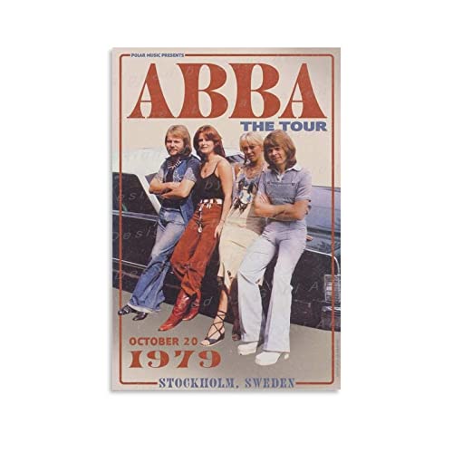 Shenywell Wanddeko Poster Abba The Tour Modernes Familien-Schlafzimmer-Dekor-Poster 40x50cm Kein Rahmen von Shenywell