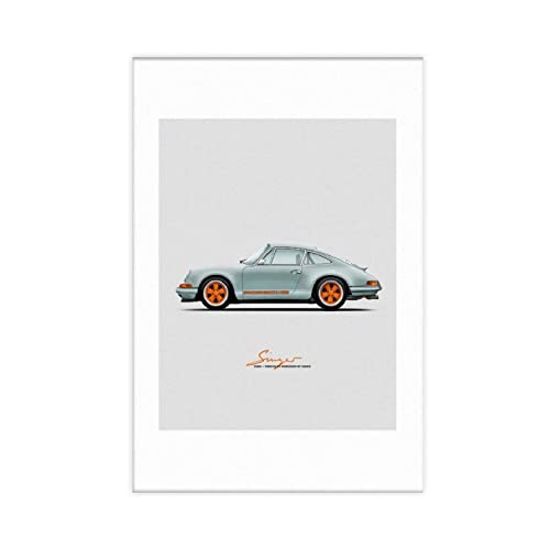 Shenywell Wanddeko Poster Dubai – Porsches 911 Reimagined by Singer Wandkunst, Deko, Bild, Gemälde für Wohnzimmer, Schlafzimmer 40x50cm Kein Rahmen von Shenywell