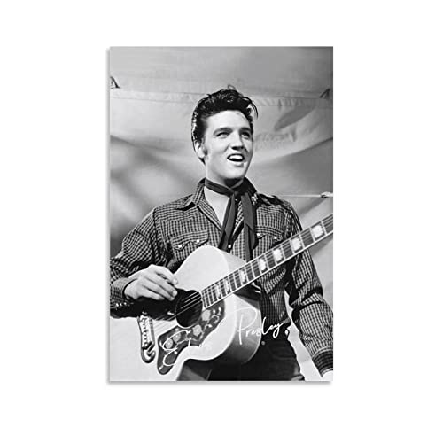 Shenywell Wanddeko Poster Elvis Presley Poster Dekorative Malerei Leinwand Wandkunst Wohnzimmer Poster Schlafzimmer Malerei 60x80cm Kein Rahmen von Shenywell