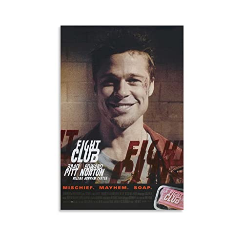 Shenywell Wanddeko Poster Fight Club Filmposter für Schlafzimmer, ästhetisch, dekoratives Gemälde 40x50cm Kein Rahmen von Shenywell