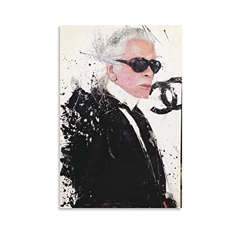 Shenywell Wanddeko Poster Karl Lagerfeld-268 Poster auf Leinwand, Wandkunstdruck für Schlafzimmer, Heimdekoration, Wohnzimmer 30x40cm Kein Rahmen von Shenywell