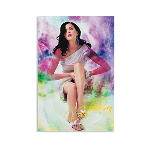 Shenywell Wanddeko Poster Katy Perry-2 Poster, Leinwand, Wandkunst, Raumdekoration, Bilder für Schlafzimmer, Wandkunst, Geschenke, Dekoration 60x80cm Kein Rahmen von Shenywell