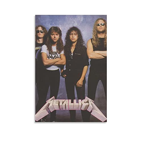 Shenywell Wanddeko Poster Metallica Members American Rock Band Cool für Teenager Mädchen Wandbild für Wohnzimmer Badezimmer Küche 30x40cm Kein Rahmen von Shenywell