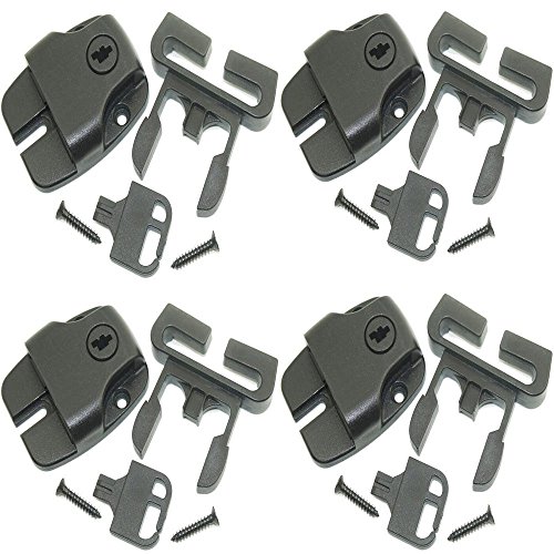 Spa Whirlpool (4 Stück) sind Verriegelung zu ersetzen Broken Verriegelung Reparatur Kit Clip Lock mit Schlüssel und Hardware/ACW Riegel Strap Repair Kit Set Clip Video von AUXPhome
