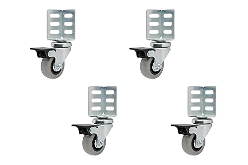 Shepherd Hardware 8126E Schwenkbare Eckrollen, Grau von Shepherd Hardware