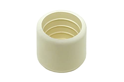Shepherd Hardware 8753E Gummi-Beinspitzen, 1,9 cm Innendurchmesser, 24 Stück, gebrochenes weiß, 1,91 cm von Shepherd Hardware