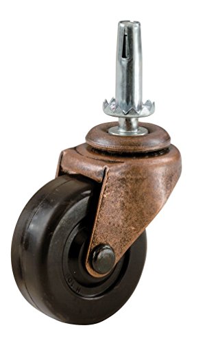 Shepherd Hardware 9345 2 Stiel Medium Duty Caster, 2er Pack, schwarz, 9347 von Shepherd Hardware