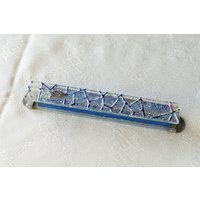 Dekorative Blaue Glas Mezuzah Hülle - Handgemachte Aus Israel von ShepselArtJudaica
