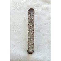 Dekorativer Mezuzah-Koffer Aus Glas Mit Silbernen Akzenten - Handgemachter Israel von ShepselArtJudaica