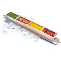Handbemaltes Mehrfarbiges Strukturiertes Glas Mezuzah Gehäuse - Handgemachtes Aus Der Jerusalem Collection von ShepselArtJudaica