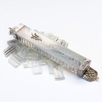 strukturiertes Rauchglas-Mesusa-Fall - Handgemachtes Mesusa-Fall Aus Israel von ShepselArtJudaica