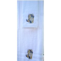3 Stück Flauschige Kätzchen Bade Und Handtücher von SherrieCreatesQuilts