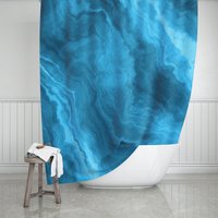 Aqua Marmor Duschvorhang 71 "x74", Badezimmer Dekor, Bad Vorhang, Blau Dekor von SherryDecorBoutique