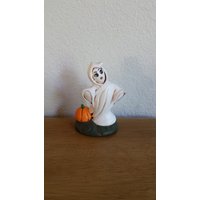 Keramik Geist Auf Gras Mit Kürbis | #202C von SherrysCeramicCrafts