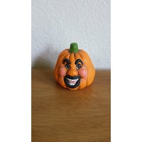 Keramik Goofy Gesicht Kürbis - Lachend Schwarze Lippen | #186C Keramik Goofy Gesicht Kürbis - Lachend Schwarze Lippen | #186C von SherrysCeramicCrafts