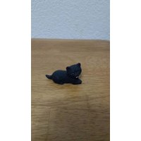 Keramik Husky, Sitzend | Oft Als Katze Verwechselt(#570A von SherrysCeramicCrafts