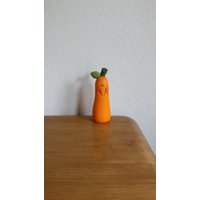 Keramik Kürbis Mit Blatt Links | #355A von SherrysCeramicCrafts