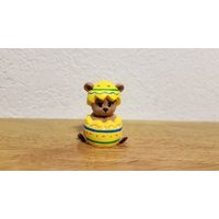 Keramik Winzigen Tedday in Ei | #1189 von SherrysCeramicCrafts