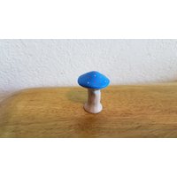 Kleines Keramik-Blau-Top-Pilz | #1215 von SherrysCeramicCrafts