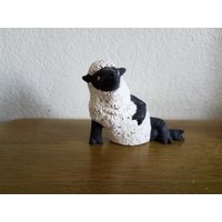 Schaf Mit Haltung - Weiß | Antiqued Schwarz | #163 von SherrysCeramicCrafts