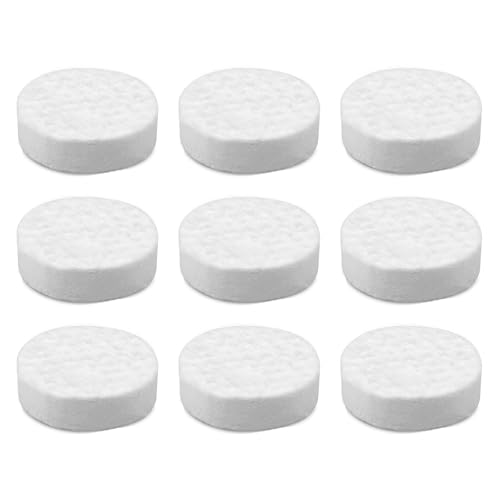 9 Stück Keramikwolle für Bioethanols, Runde Keramik Wolle Kamin Keramikschwamm für Bioethanol Kamine Keramikwolle für Bioethanol Tischkamin Indoor Bio Ethanol Kaminofen Gel Tischkamin(85x25mm) von ShiFaKa