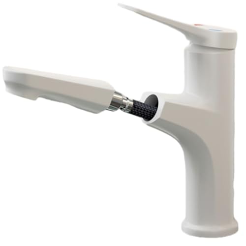 Waschbeckenhahn Wasserhahn mit Auszugsprühgerät, Eingriffsbeckenmischungshahn für Heißes und Kaltes Wasser, Toilette Down Waschbecken Wasserhahn mit Rotierender Ausstrahlung Waschbeckenhahn Wasserhahn mit Auszugsprühgerät, Eingriffsbeckenmischungshahn für Heißes und Kaltes Wasser, Toilette Down Waschbecken Wasserhahn mit Rotierender Ausstrahlung von ShiPRRYa