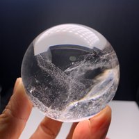 Regenbogen64mm Natürliche Regenbogen Quarz Klar Crystal Sphere Kristallheilung von ShiYunCrystal