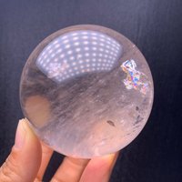 Regenbogen68mm Natürliche Regenbogen Quarz Klar Crystal Sphere Kristallheilung von ShiYunCrystal
