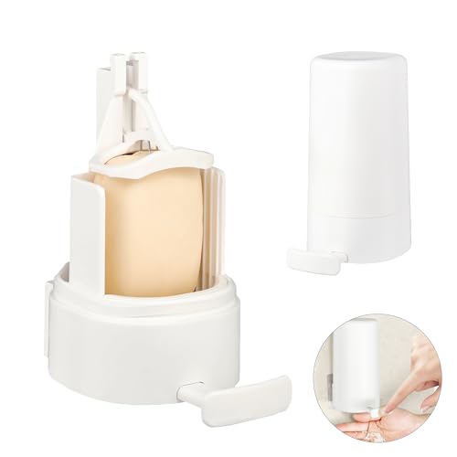 Shiawase Seifenmühle Feste Seife, 3 Stufig Einstellbare Seifenmühle, Seifenreibe für Feste Seife (mit 1 Seife), Wasserdicht Seifen Reibe, Seifenmühle Rund für Küche und Badezimmer von Shiawase