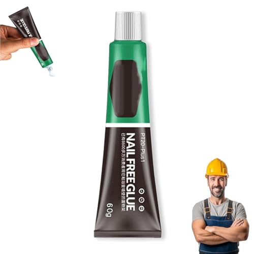 All-Purpose Glue, Nail-Free Glue Adhesive Sealant, Nail Free Strong Glue Adhesive Waterproof, Multifunctional Glue Universal Strong Plastic Glue (1pcs) von Shibeikadi