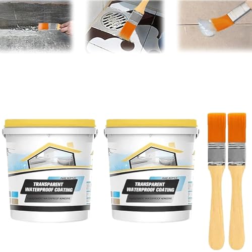 Multifunctional Invisible Waterproof Coating, Transparent Waterproof Insulating Sealant, Repairing Leak Patch Glue Flex Seal Liquid Rubber Sealant (2) von Shibeikadi
