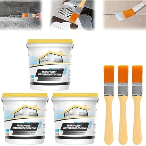 Multifunctional Invisible Waterproof Coating, Transparent Waterproof Insulating Sealant, Repairing Leak Patch Glue Flex Seal Liquid Rubber Sealant (3) von Shibeikadi