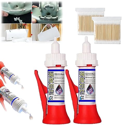 Powerful Solder Multi-Material Repair Adhesive, No Trace Waterproof Glue, Welding High-Strength Oily Glue, All Purpose Super Glue Extra Strength, 50g (2) von Shibeikadi