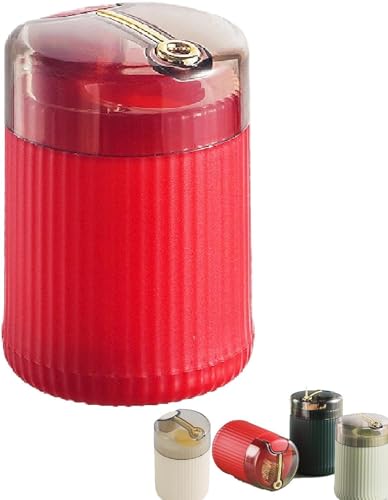 Shibeikadi 2023 neue Pop-up-Zahnstocherspender Pop-up Automatische Zahnstocher Behälter Ohne Zahnstocher Tragbare Zahnstocher Halter Spender Zahnstocher Halter für Zuhause (Rot) von Shibeikadi