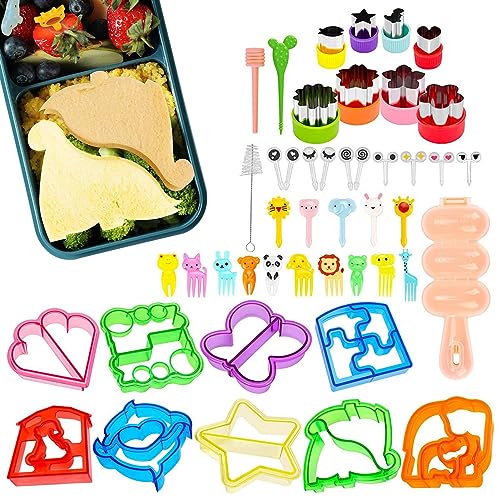 Shichangda Ausstechformen Set | Sandwich Brotschneider für Kinder | Lunchbox Zubehör für Kinder | Sandwich Ausstecher für Gemüse, Obst, Käseformen, Form für Kinder von Shichangda
