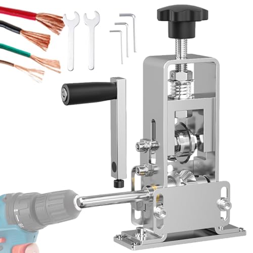 Shichangda Tragbare Abisoliermaschine | Handkurbel und Kabelschälmaschine Elektrisch zum Schnellen Abisolieren von Drähten | Kabelabisoliermaschine für das Altkupfer-Recycling von Shichangda