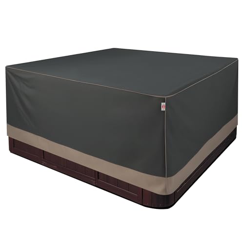 Poolabdeckungen220x220x85 Poolabdeckung 420D Oxford-Gewebe Garten-Pool Staubabdeckung,Abdeckung für Whirlpool Wasserdicht,Abdeckplane Pool mit UV-Schutz,Abdeckplane Pool für rechteckige Pools von Shield Outdoor Covers