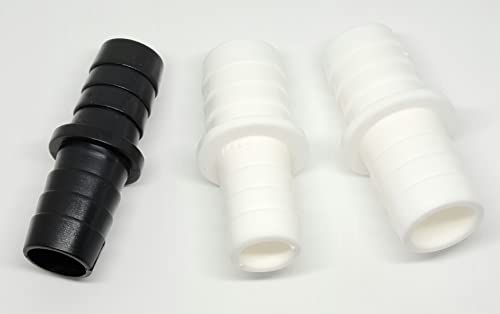 ShieldUp Waschmaschinen-Schlauchverbinder, 3 Stück, 17 mm x 17 mm, 17 mm x 22 mm, 22 mm x 22 mm, Weiße Farbe kann variieren von ShieldUp