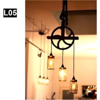 Schöne Rustikale Bauernhaus Lampe Mit Einmachgläsern Und Flaschenzug Schöne Rustikale Bauernhaus Lampe Mit Einmachgläsern Und Flaschenzug von ShieldsAndSons