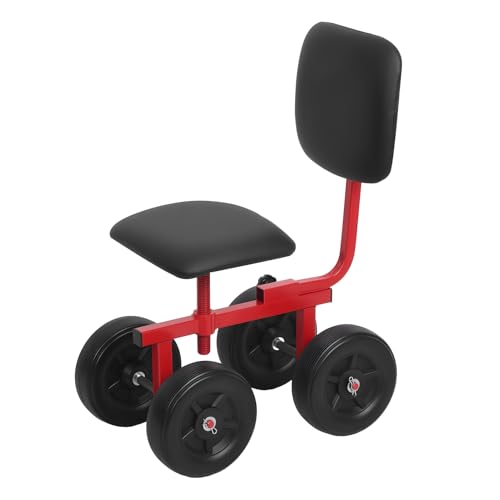 Gartenwagen Rollarbeitssitz mit Rollen, Gartenhocker zum Bepflanzen, 360 Grad drehbare Sitzlehne, mobiler Wagen, Roller für Terrasse, Hof, Outdoor, Gartenwagen, Schwarz Gartenwagen Rollarbeitssitz mit Rollen, Gartenhocker zum Bepflanzen, 360 Grad drehbare Sitzlehne, mobiler Wagen, Roller für Terrasse, Hof, Outdoor, Gartenwagen, Schwarz von Shienfir