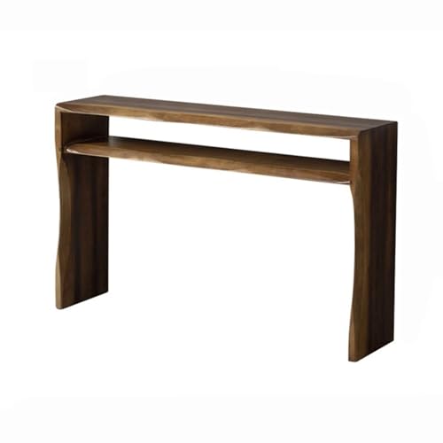 Eingangsbereich Konsolentisch im Landhausstil, Holzkonsolentisch for den Eingang, 2-stöckig, schmal, lang, hinter der Couch, Sofatisch, Foyer-Eingangstisch for Flur, Wohnzimmer Präsentation(Klein) von Shihan-2015