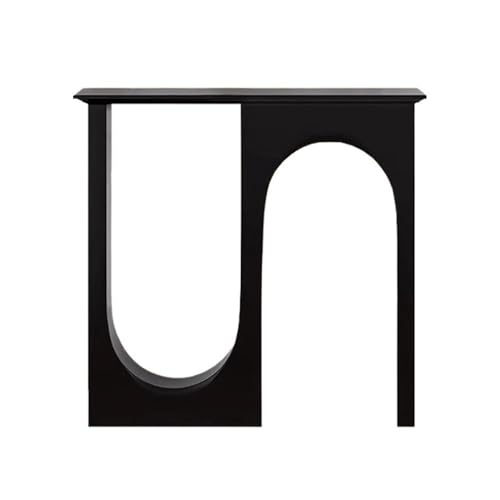 Eingangsbereich Moderner Eingangsschrank aus Holz, Eingangstisch, doppelt geschwungener Konsolentisch hinter der Couch, Tisch for Wohnzimmer, Flur, Foyer, Eingang, Schlafzimmer Präsentation(Schwarz,Kl Eingangsbereich Moderner Eingangsschrank aus Holz, Eingangstisch, doppelt geschwungener Konsolentisch hinter der Couch, Tisch for Wohnzimmer, Flur, Foyer, Eingang, Schlafzimmer Präsentation(Schwarz,Kl von Shihan-2015