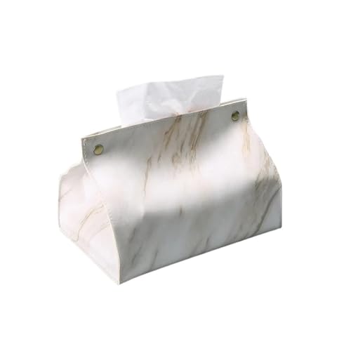 Kosmetiktücherboxen Taschentuchbox Box Behälter PU-Leder Marmormuster Serviettenhalter Aufbewahrungsbox Taschentuchbox von Shihan-2015