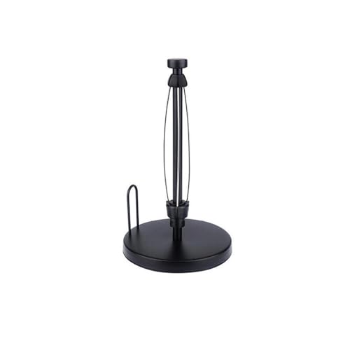 Küchenrollenspender Papierrollenhalter Küchenrollenhalter, freistehende Handtuchhalter, Papierhandtuchständer aus Edelstahl for Küchenarbeitsplatte und Esstisch Küchenrollenhalter(Schwarz) von Shihan-2015