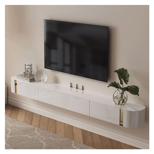 Lowboard Luxuriöser Moderner TV-Ständer, Entertainment-Center Mit 2 Schubladen Und Regalen, Medienkonsolentisch Mit Großem Fassungsvermögen, TV-Schrank Mit Stauraum For Das Wohnzimmer Fernsehtisch(Wei von Shihan-2015