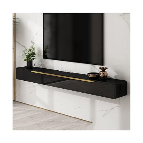 Lowboard Moderner schwebender TV-Ständer, 47,2/59/70,8 Zoll großes wandmontiertes Konsolen-Entertainment-Center mit Plattform und Medientischschrank mit 2 Schubladen for das Wohnzimmer Fernsehtisch(Sc von Shihan-2015