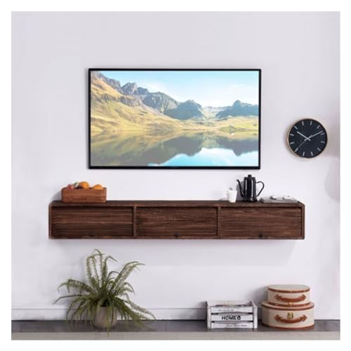 Lowboard Schwebender 59''/70,8'' TV-Schrank mit 3 Schranktüren, wandmontiertes Entertainment-Center mit offenem Stauraumregal, Medienkonsolen-Tischständer for Wohnzimmer, Schlafzimmer Fernsehtisch(Kle von Shihan-2015